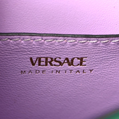 Versace Grained Calfskin Small La Medusa Top Handle Bag Turquoise 5 of 9