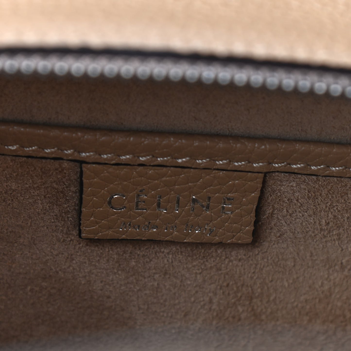 Drummed Calfskin Nano Luggage Dune