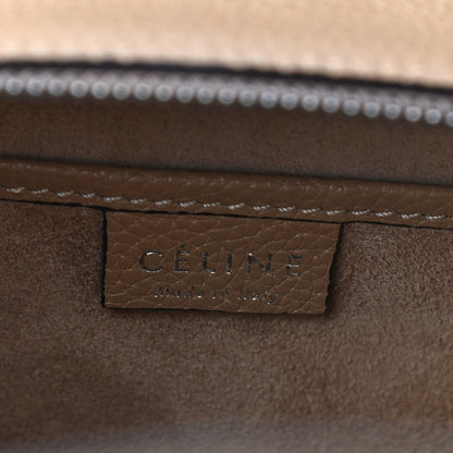 Celine Drummed Calfskin Nano Luggage Dune 6 of 9