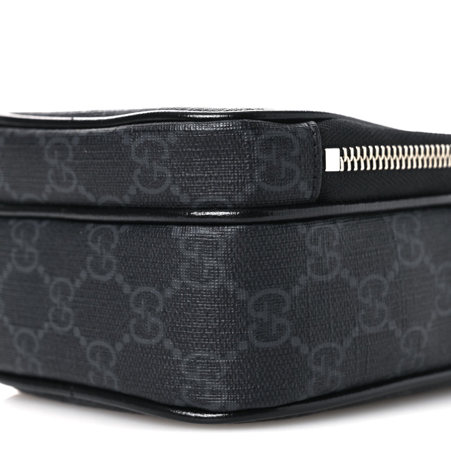 Gucci GG Supreme Monogram Azalea Calfskin Mini Retro Interlocking G Bag Black 10 of 10