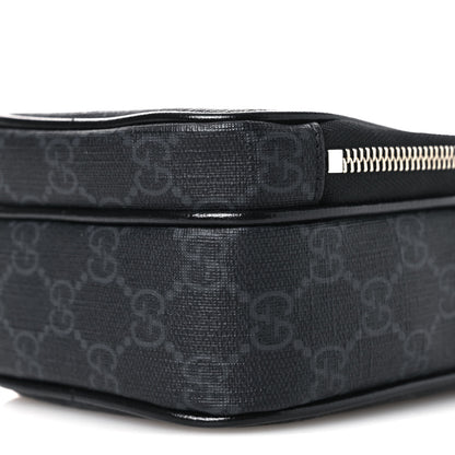Gucci GG Supreme Monogram Azalea Calfskin Mini Retro Interlocking G Bag Black 10 of 10