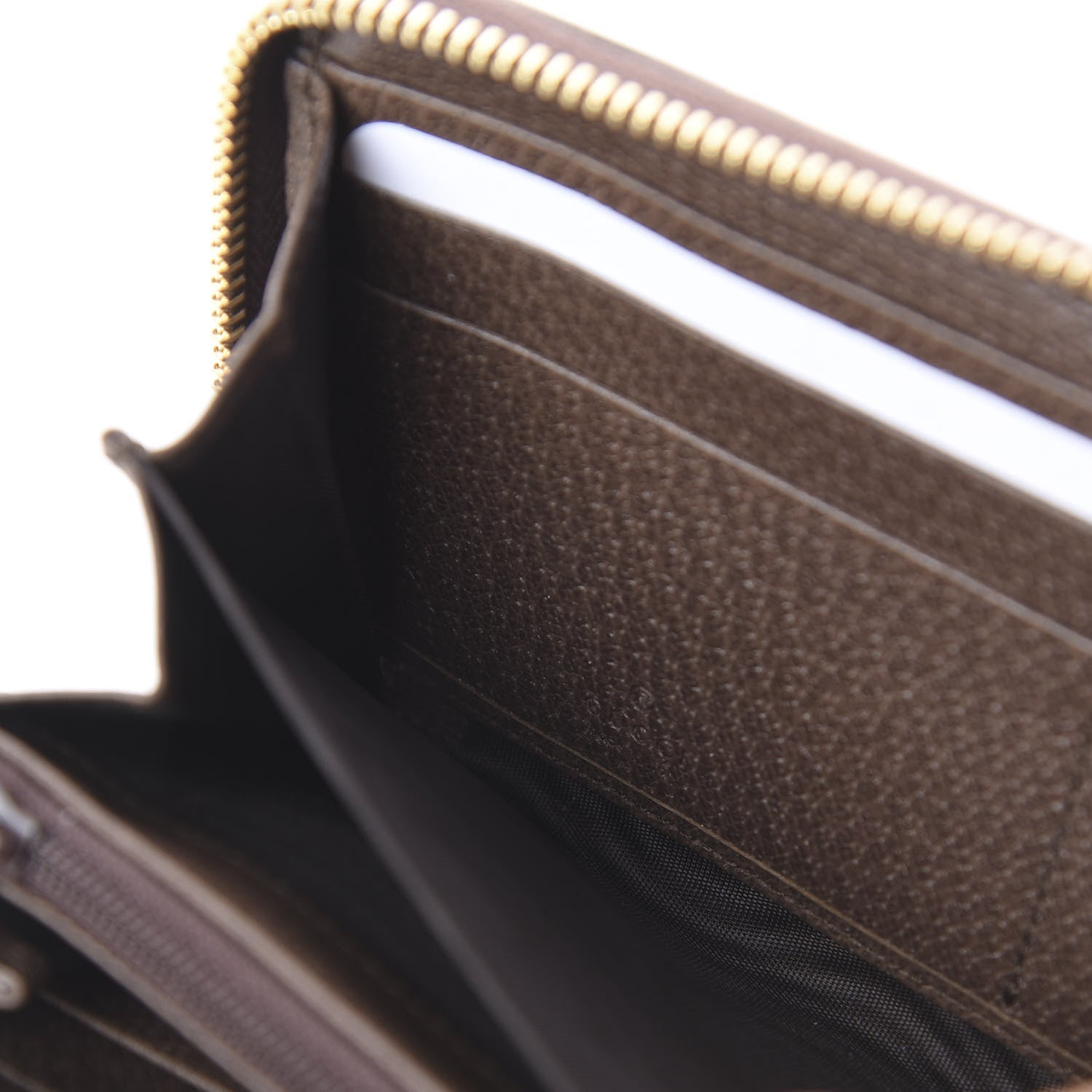 Gucci GG Supreme Monogram Web Ophidia Zip Around Wallet Brown 5 of 5
