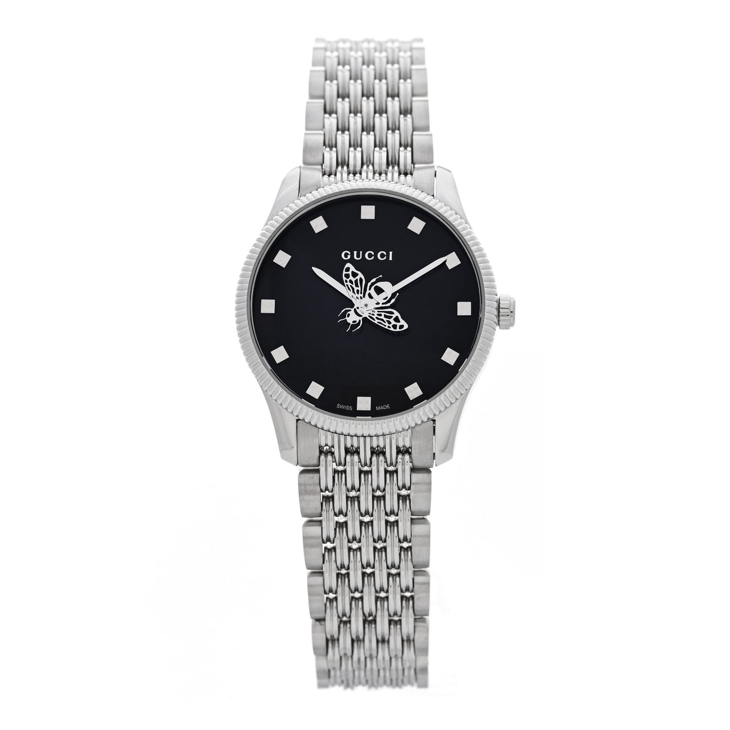 Stainless Steel 29mm G-Timeless Bee Quartz Watch Black