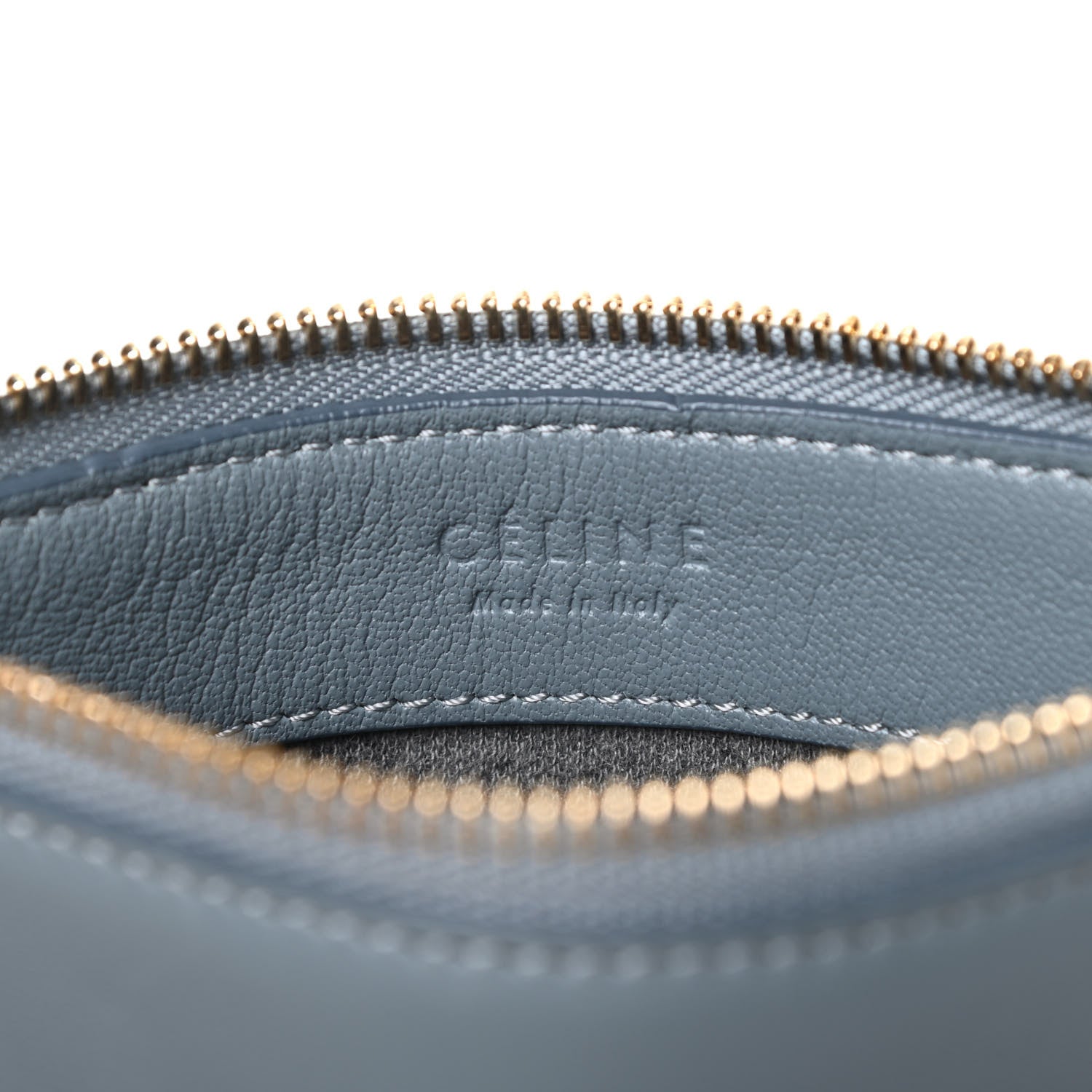 Celine Lambskin Small Trio Crossbody Bag Storm 5 of 8