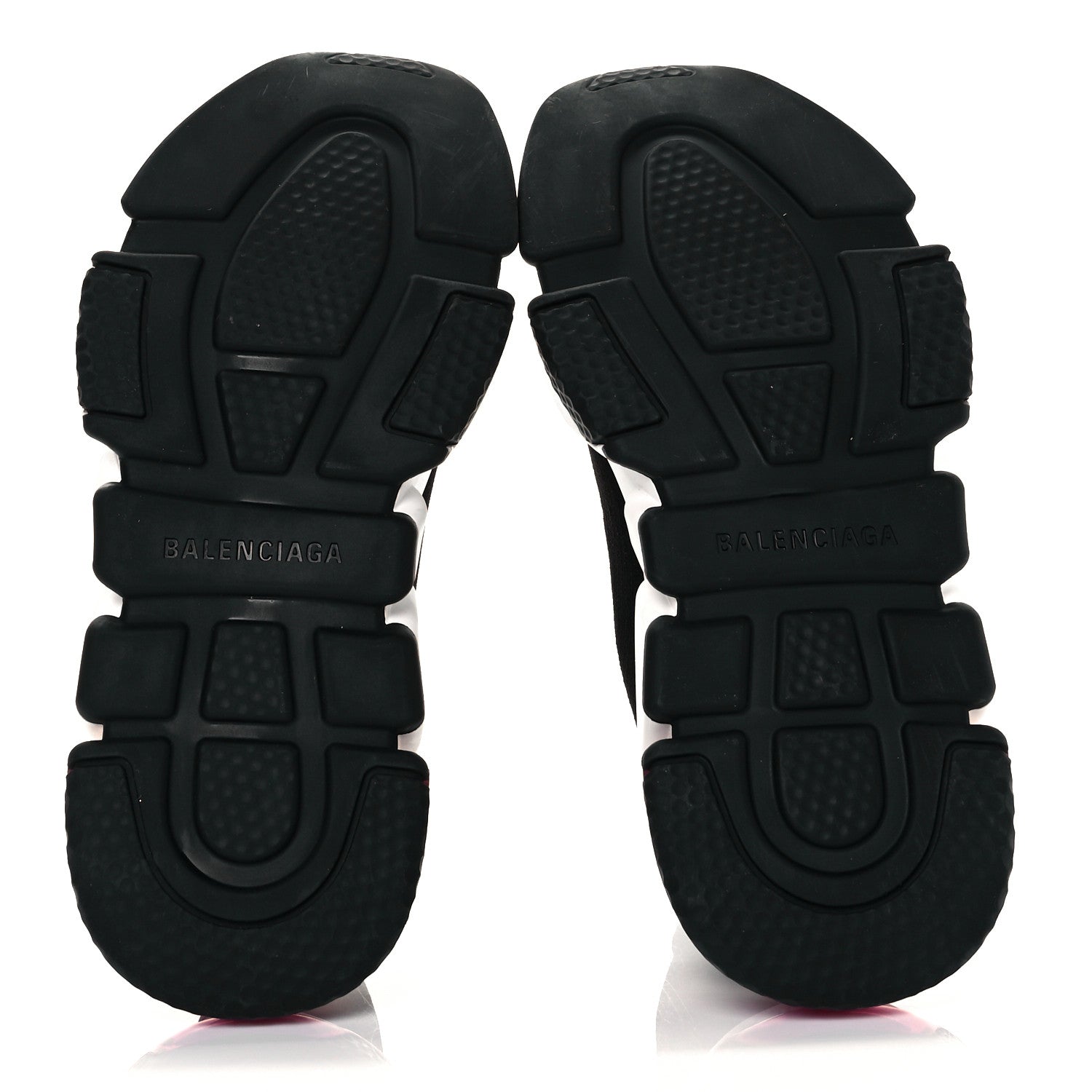 Balenciaga Neoprene Knit Womens Speed Clear Sole Sneakers 37 Black Pink 5 of 8