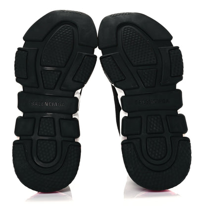 Balenciaga Neoprene Knit Womens Speed Clear Sole Sneakers 37 Black Pink 5 of 8