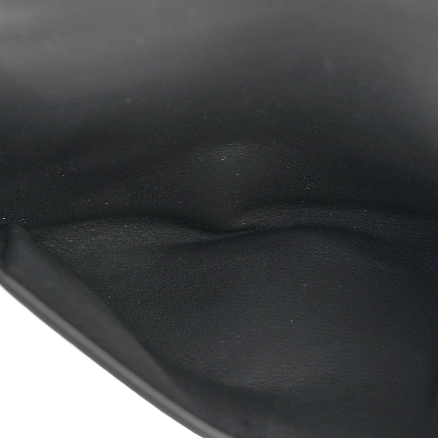 Christian Dior Ultra Matte Calfskin Nano Saddle Chain Pouch Black 4 of 10