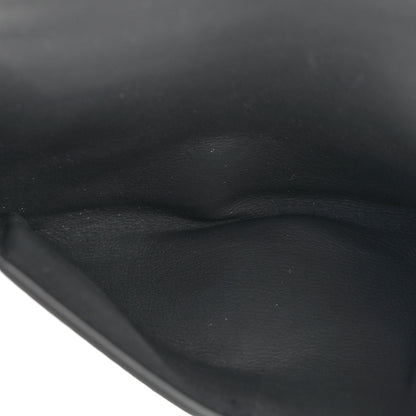 Christian Dior Ultra Matte Calfskin Nano Saddle Chain Pouch Black 4 of 10