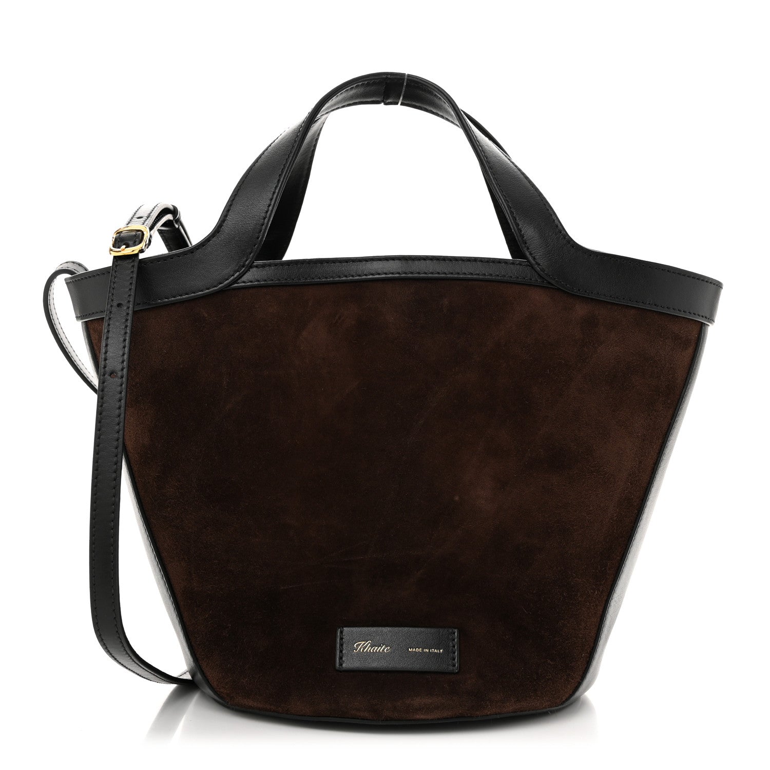 Khaite Suede Calfskin Small Nora Tote Coffee 1 of 10