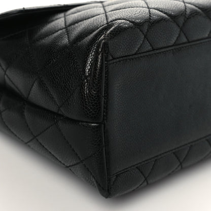 Chanel Caviar Quilted Jumbo Kelly Flap Black 8 of 12