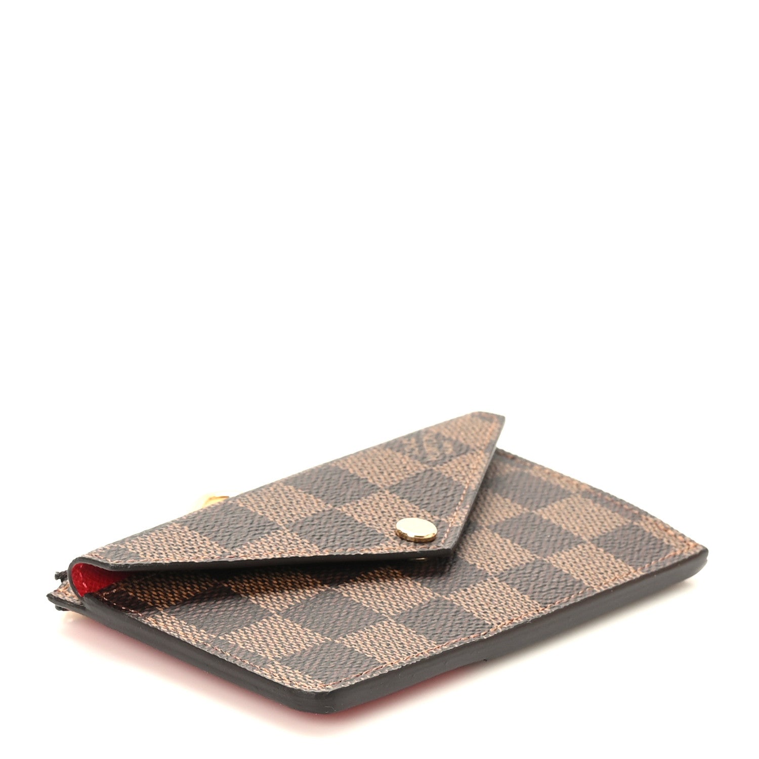 Louis Vuitton Damier Ebene Recto Verso Card Holder Red 4 of 7
