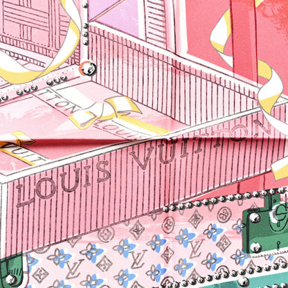 Louis Vuitton Silk Magic Malle Square Scarf 70 Pink 3 of 3