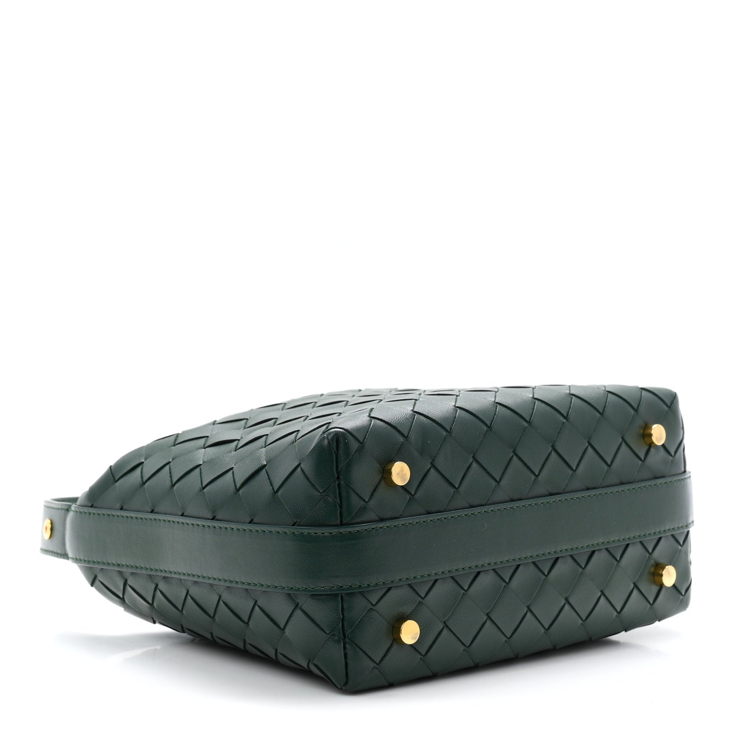 Calfskin Intrecciato Mini Wallace Emerald Green