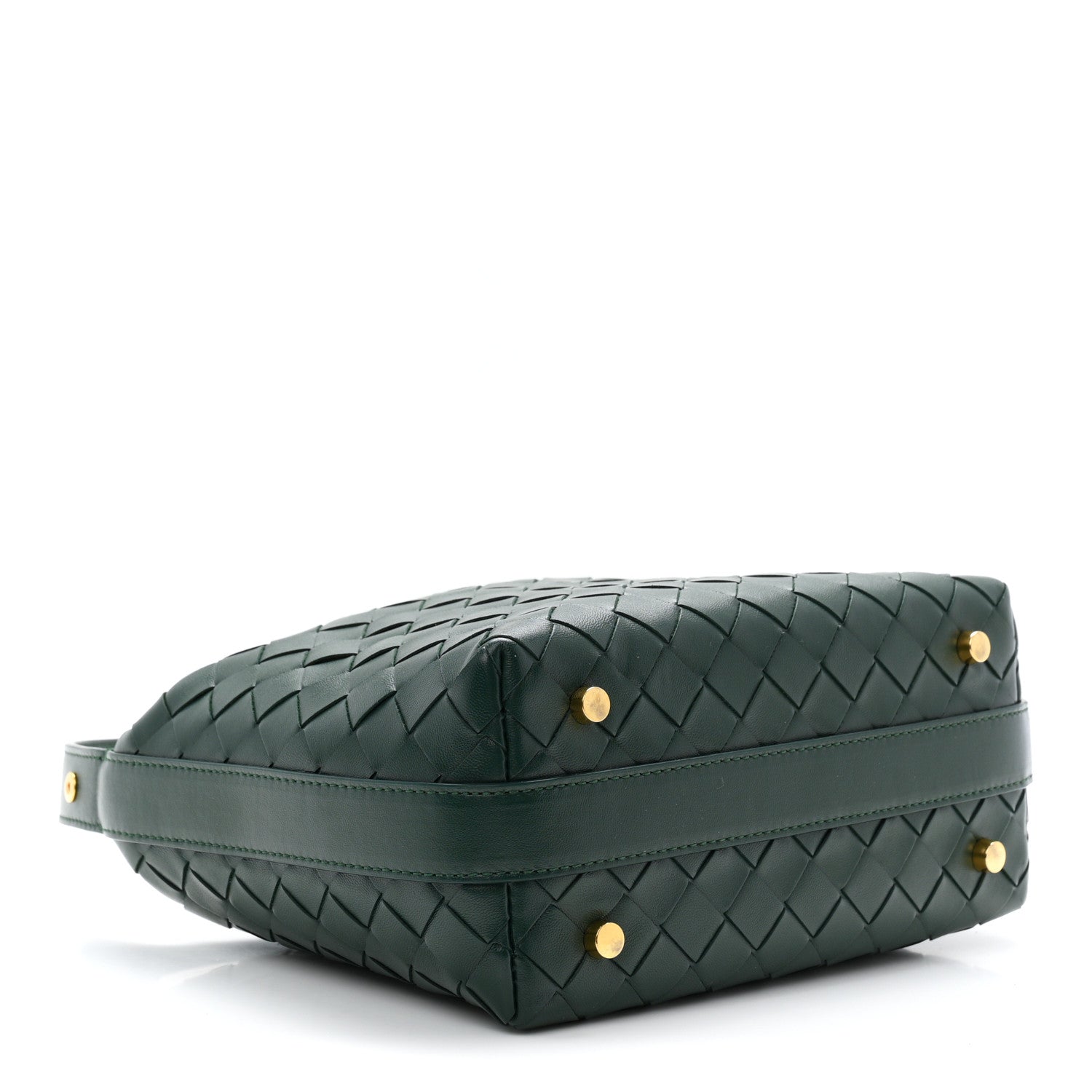 Bottega Veneta Calfskin Intrecciato Mini Wallace Emerald Green 4 of 10