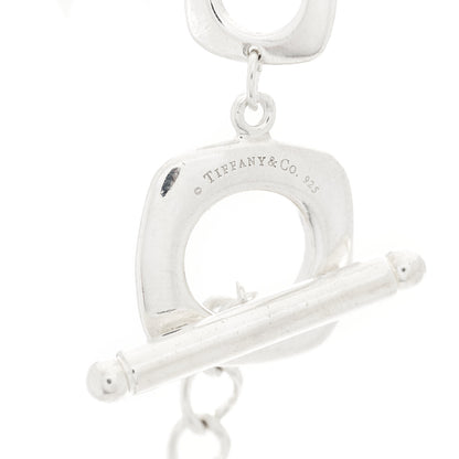 Tiffany Sterling Silver Cushion Square Link Choker Necklace 4 of 5