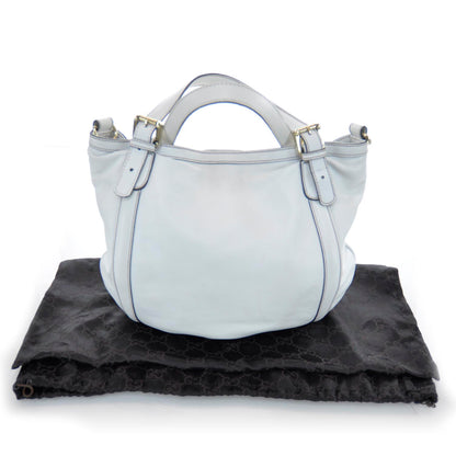 Gucci Leather Medium Britt Tote White 3 of 9