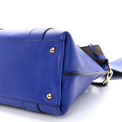 Salvatore Ferragamo Calfskin Sookie Shoulder Bag Blue 12 of 13