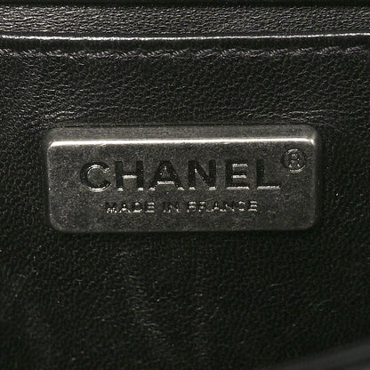 Chanel Galuchat Stingray Small Boy Flap Black Silver 6 of 12