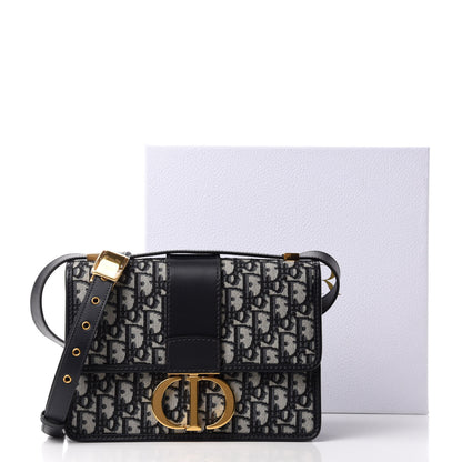 Christian Dior Oblique 30 Montaigne Flap Bag Blue 11 of 11