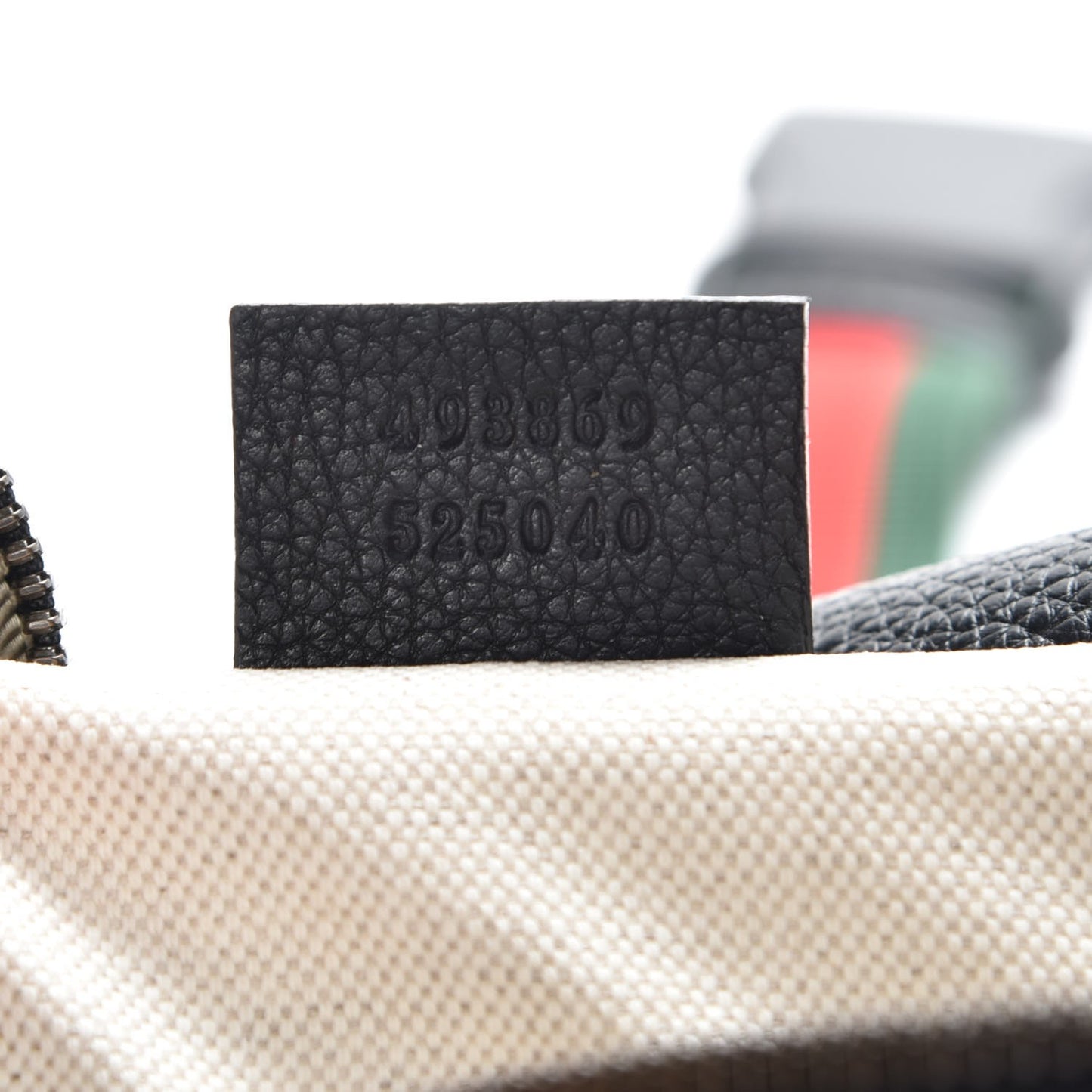 Grained Calfskin Logo Belt Bag Black