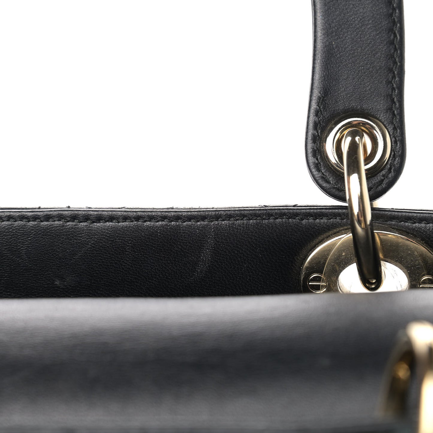 Lambskin Cannage Large Lady Dior Black