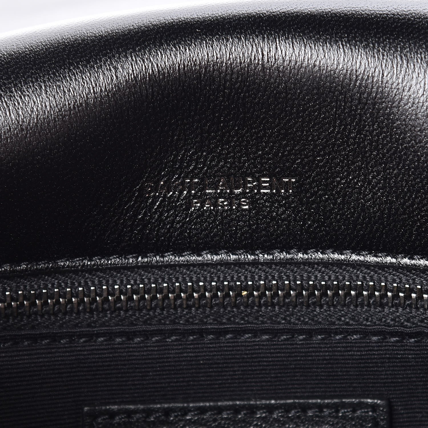 Saint Laurent Patent Crocodile Embossed Lambskin Monogram Medium Niki Chain Satchel Black 7 of 9