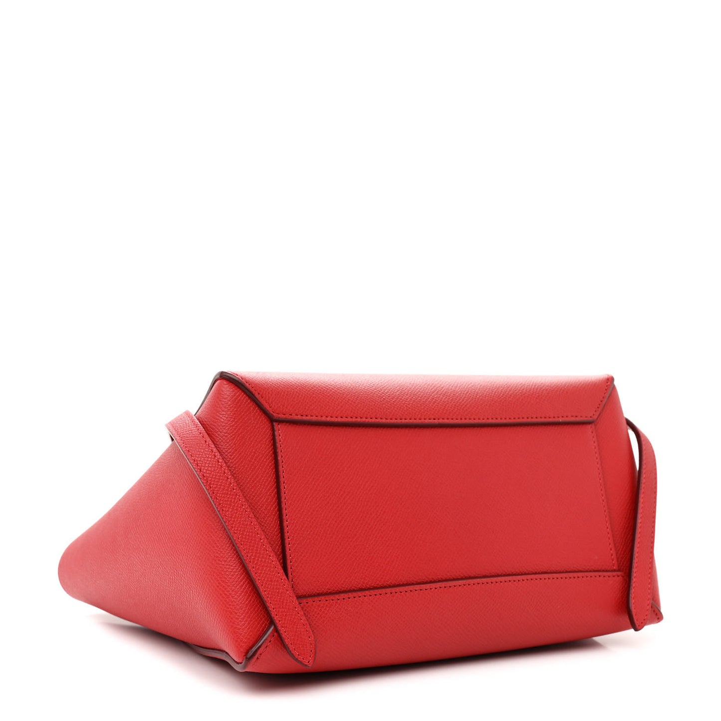 Baby Grained Calfskin Micro Belt Bag Coquelicot