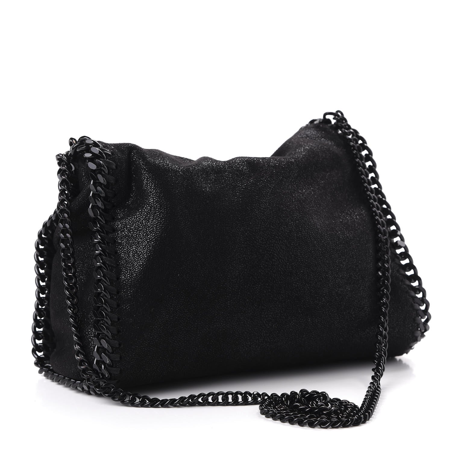 Stella McCartney Shaggy Deer Mini Falabella Tote Black 3 of 10