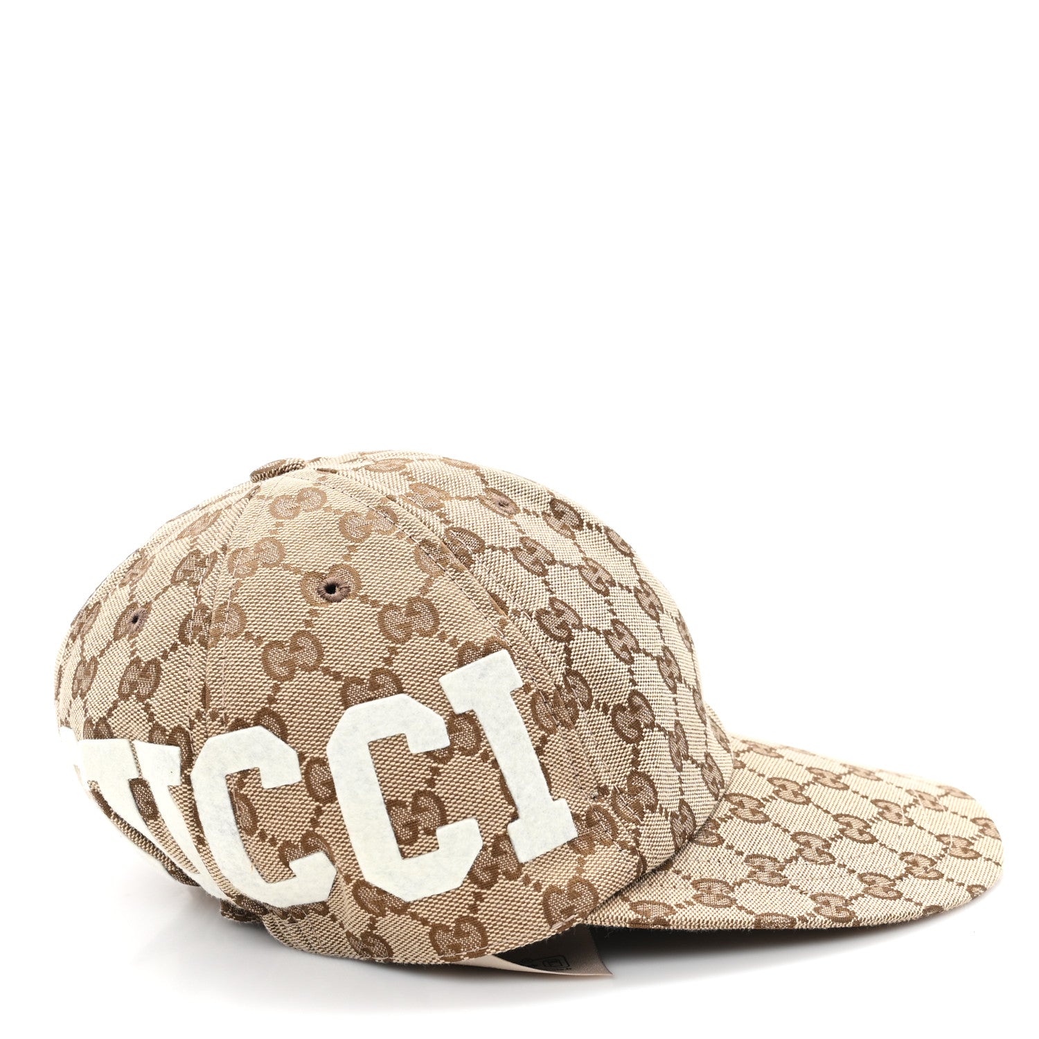 Gucci Monogram Patch Logo Soft Baseball Hat L Beige Cocoa 6 of 10