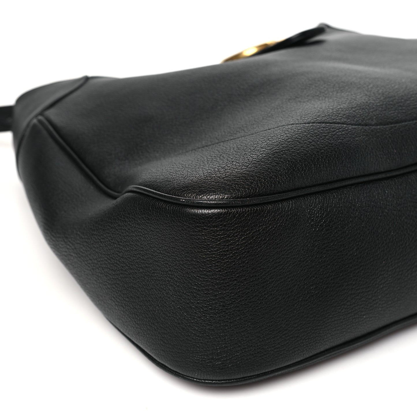 Goatskin Large Aphrodite Shoulder Bag Black