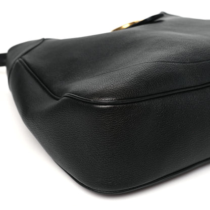 Gucci Goatskin Large Aphrodite Shoulder Bag Black 9 of 10