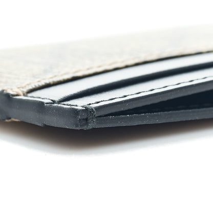 Gucci GG Supreme Monogram Calfskin Card Holder Beige Black 11 of 11