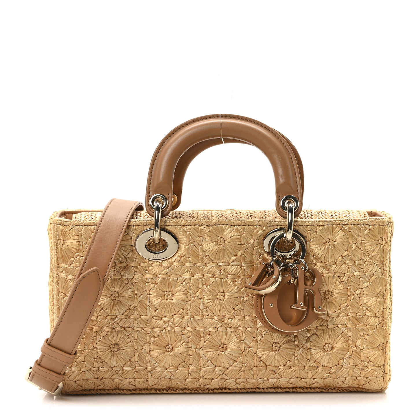Raffia Floral Cannage Medium Lady D-Joy Natural
