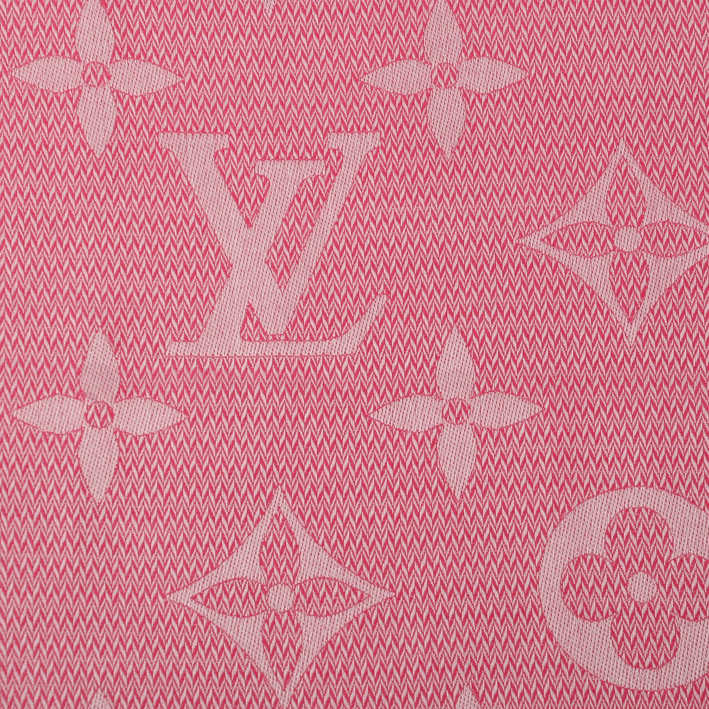 Silk Wool Beyond Monogram Shawl Fuchsia