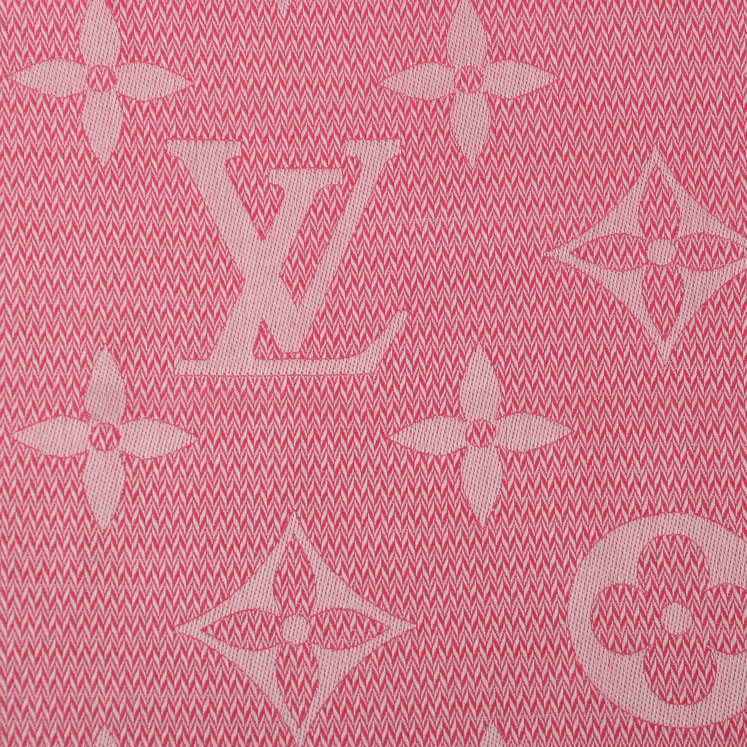 Louis Vuitton Silk Wool Beyond Monogram Shawl Fuchsia 5 of 5