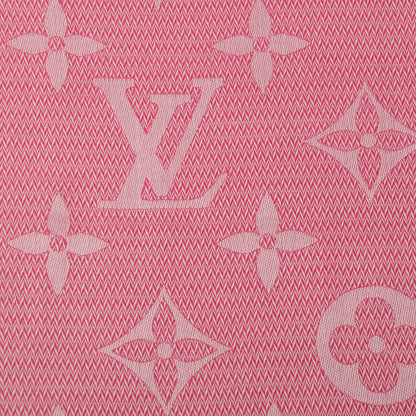 Louis Vuitton Silk Wool Beyond Monogram Shawl Fuchsia 5 of 5