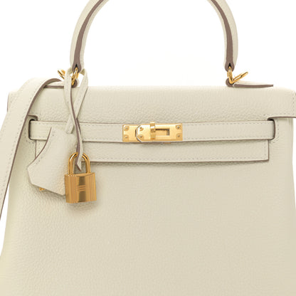 Hermes Togo Kelly Retourne 25 Mushroom 8 of 11
