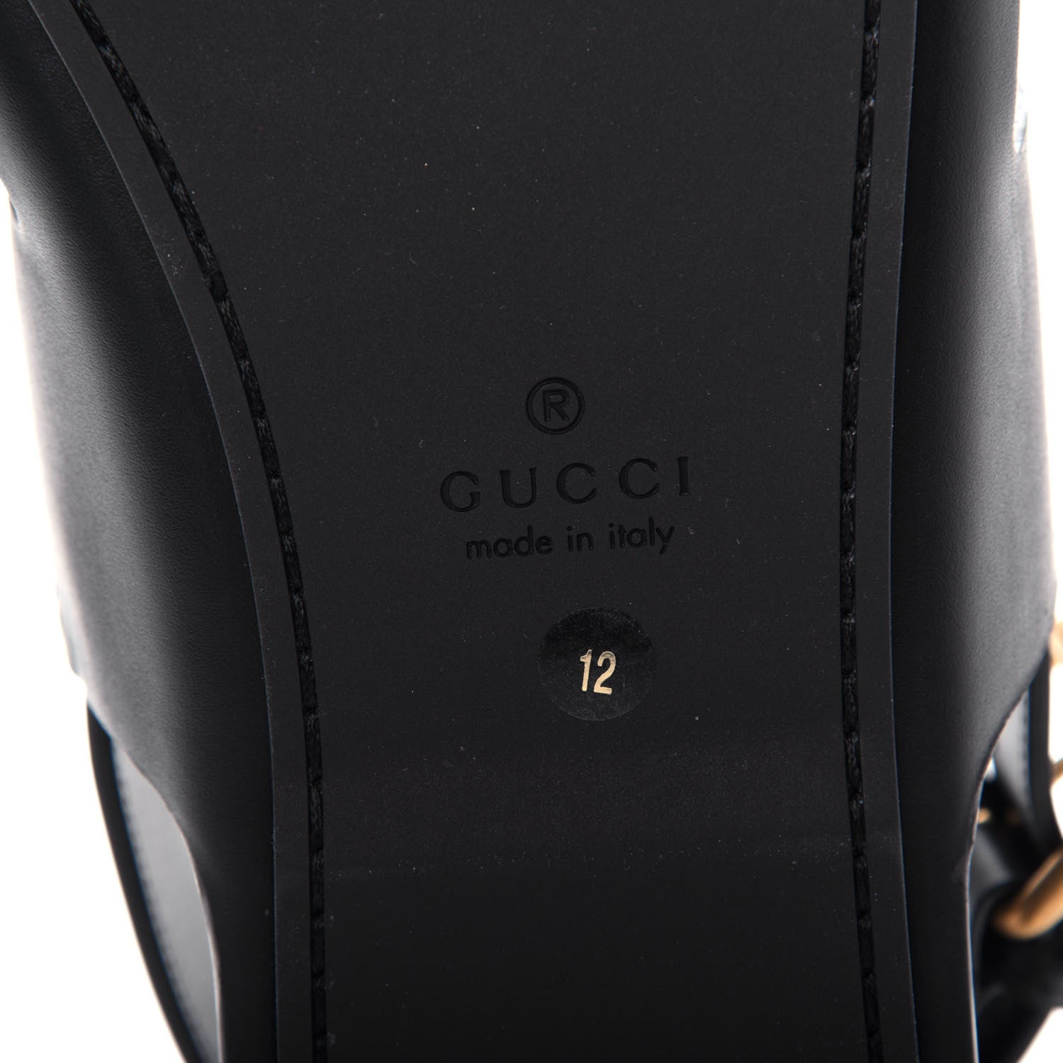 Gucci Calfskin Mens GG Marmont Sandals 12 Black 9 of 11