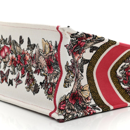Christian Dior Canvas Embroidered Medium Butterfly Print Book Tote Multicolor 9 of 9