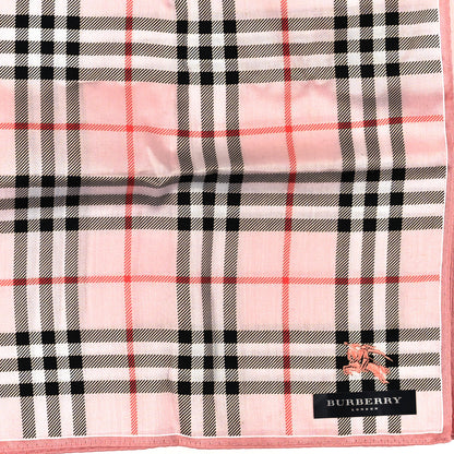 Burberry Cotton House Check Square Scarf Light Pink 2 of 3