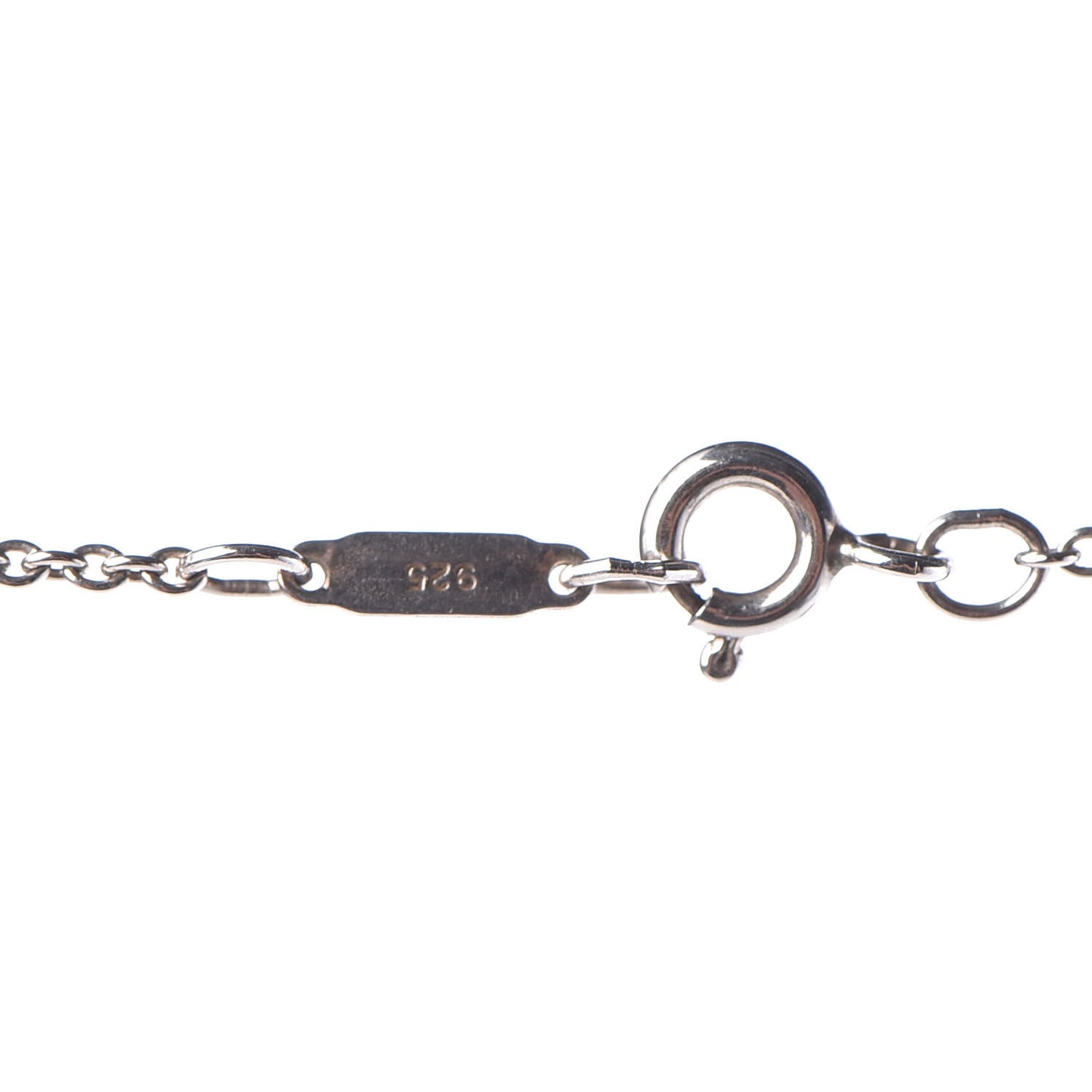 Sterling Silver Mini Heart Tag Lariat Necklace