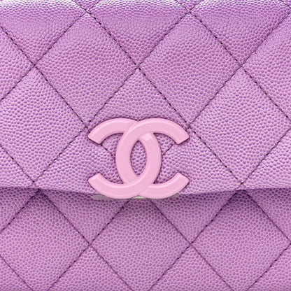 Chanel Shaded Caviar Quilted My Everything Small Flap Purple Light Purple 8 of 11