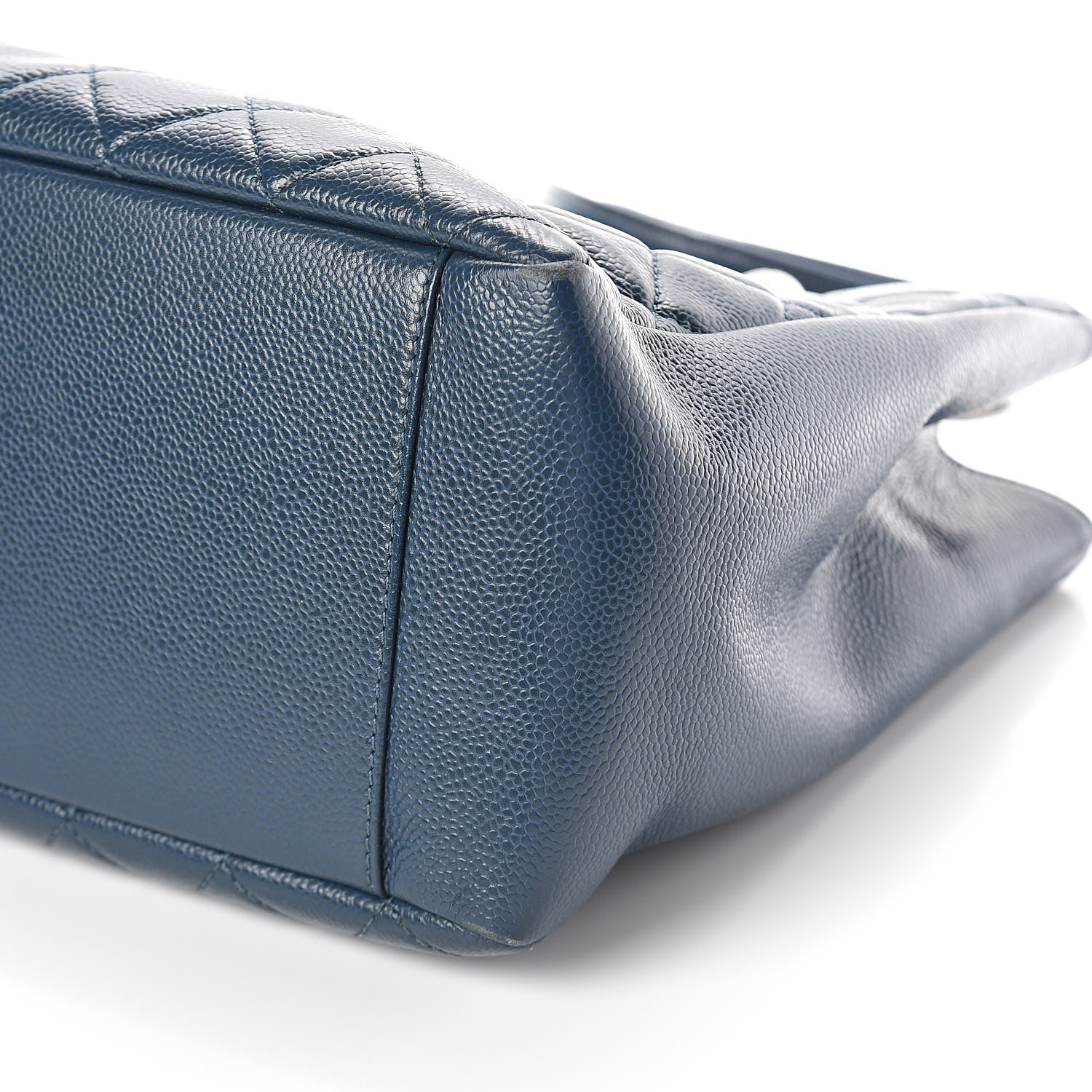 Chanel Caviar Quilted Grand Shopping Tote GST Dark Blue 10 of 10