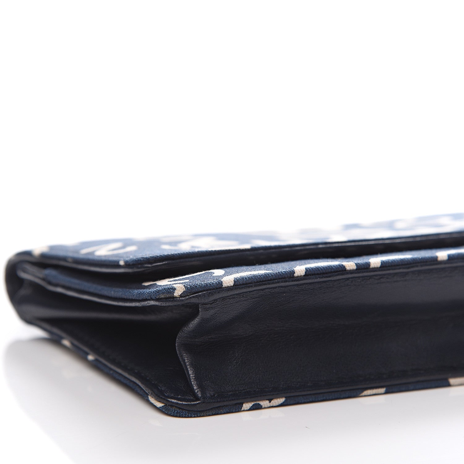 Chanel Denim Coco Wallet On Chain WOC Blue 8 of 12