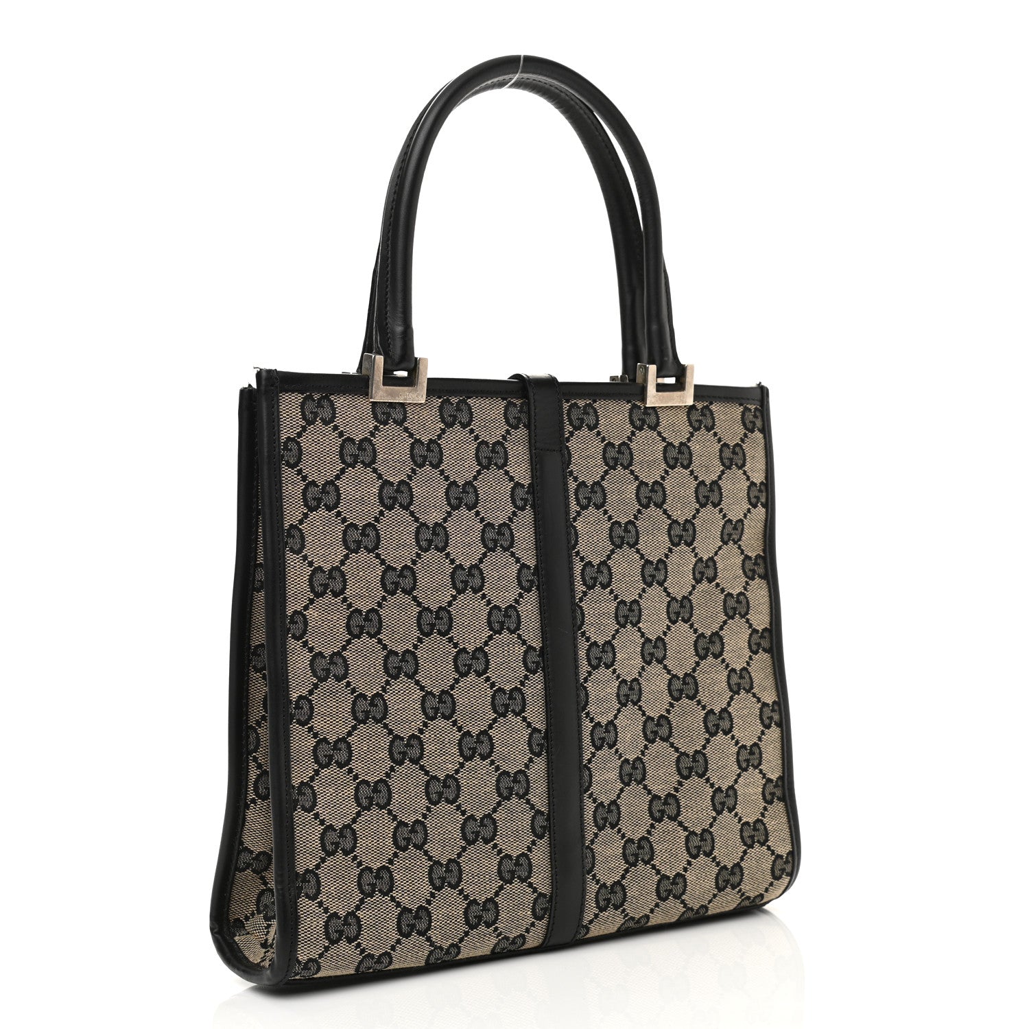 Gucci Monogram Bardot Bag Black 2 of 15