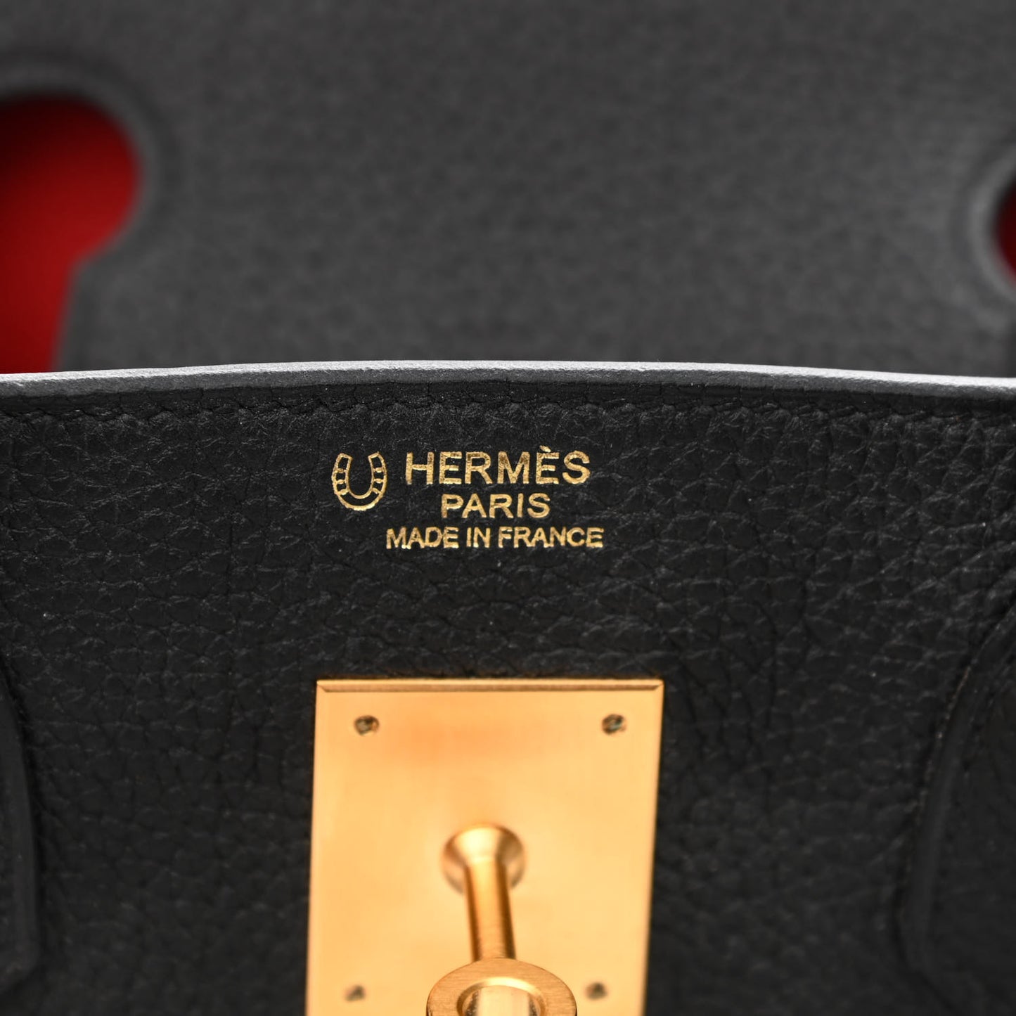 Togo Horseshoe Birkin 30 Black Rouge Grenat