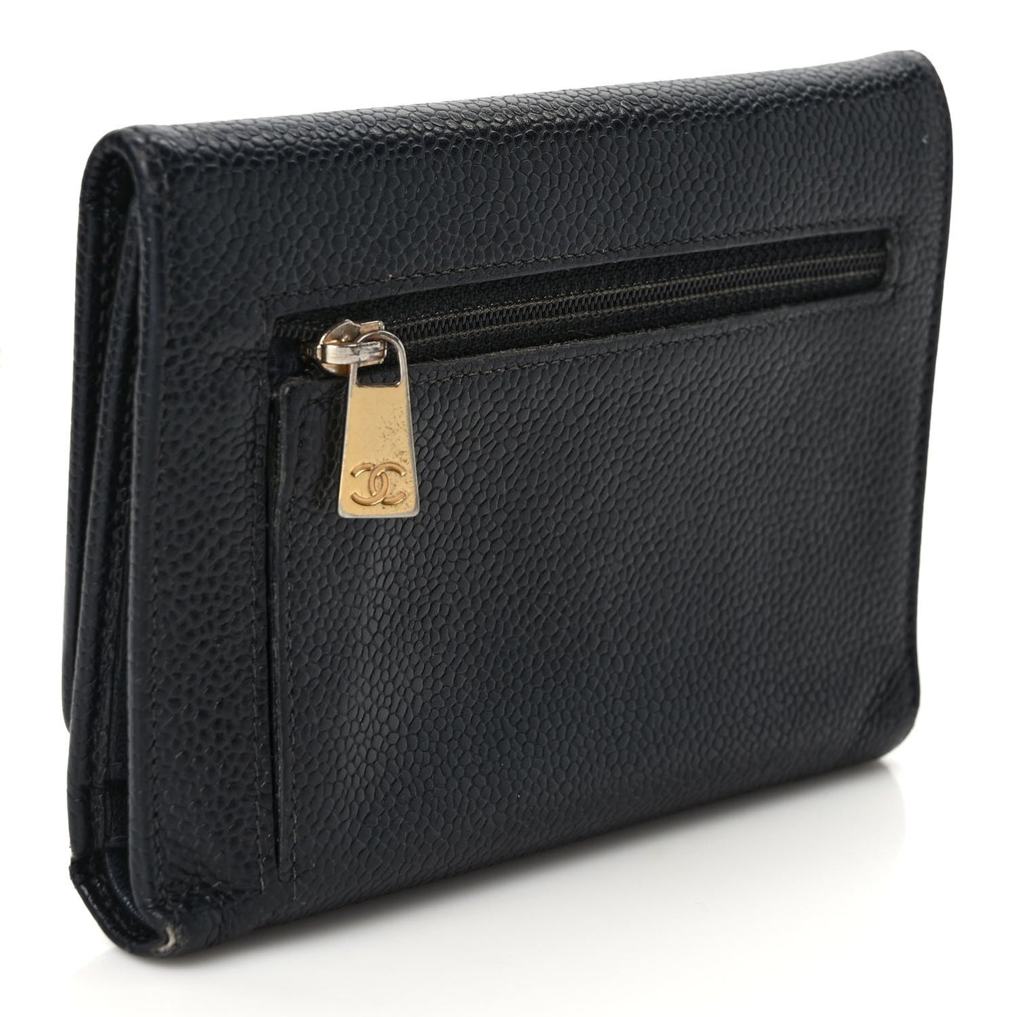 Caviar Timeless CC Flap Wallet Black
