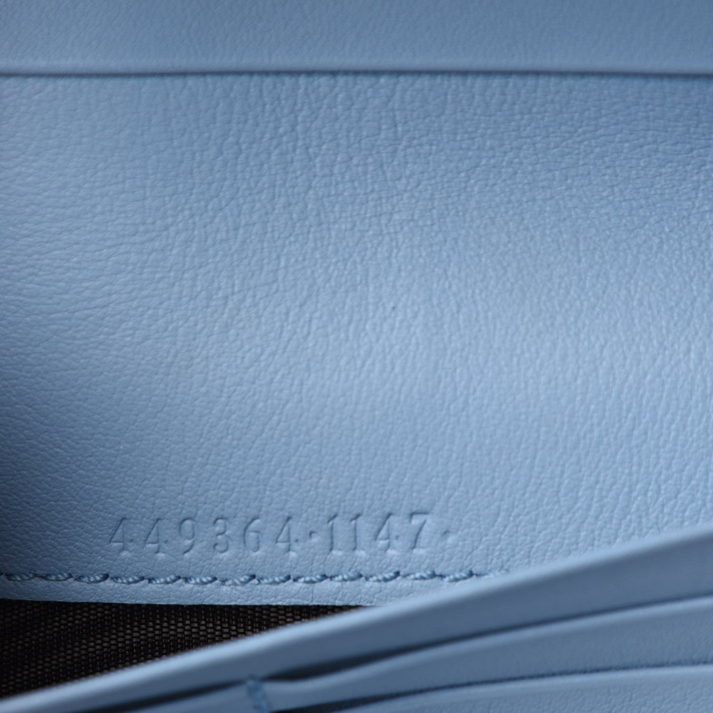 Soft Microguccissima Continental Zip Wallet Mineral Blue