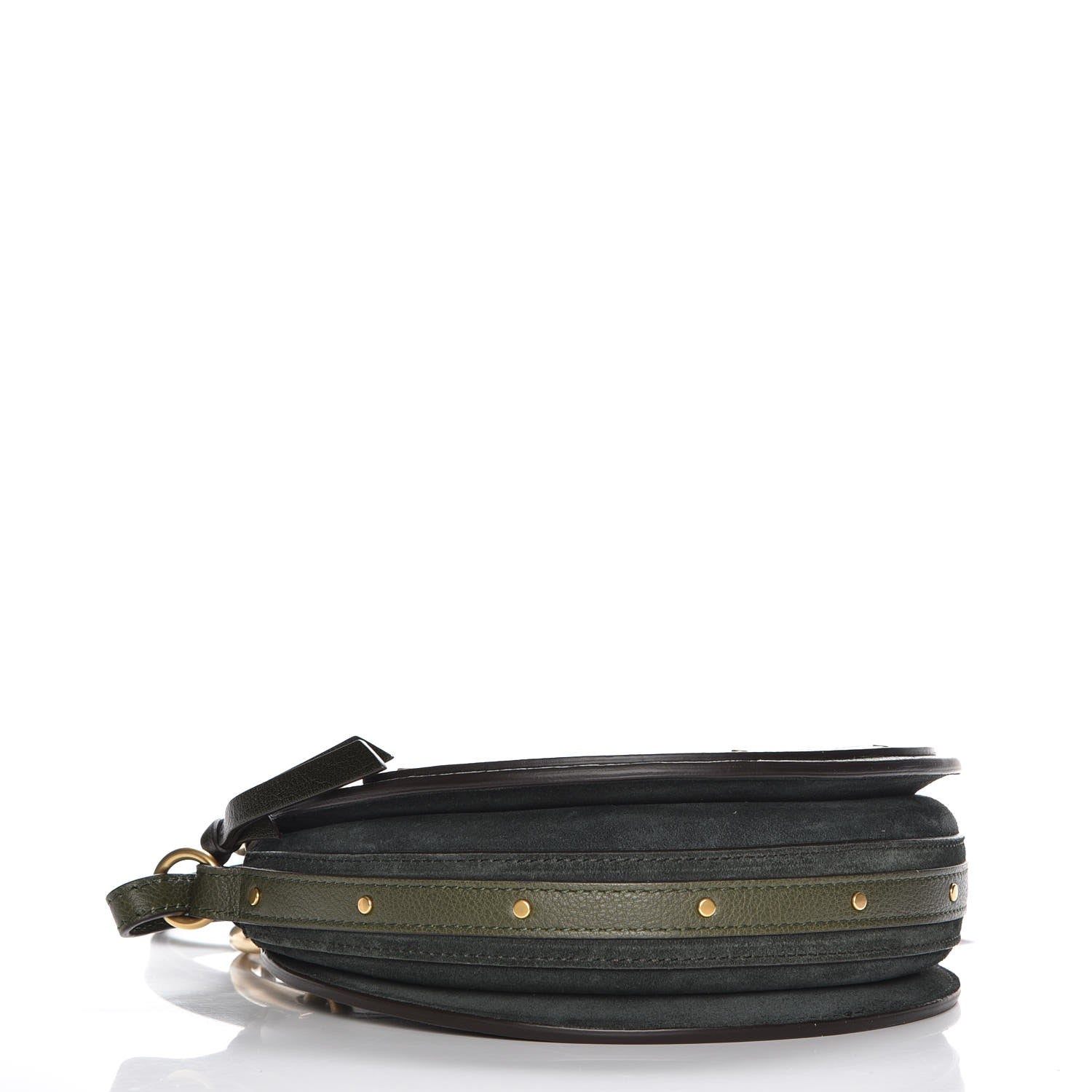 Chloe Calfskin Suede Small Pixie Bag Intense Green 4 of 7