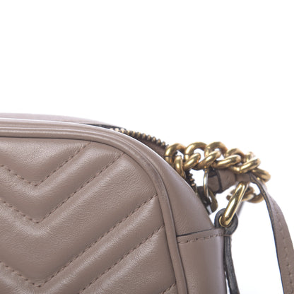 Gucci Calfskin Matelasse Small GG Marmont Chain Shoulder Bag Porcelain Rose 15 of 20